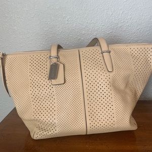 Coach Bleecker Stripe Cooper Shoulder Bag